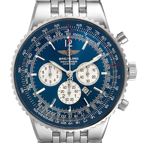 breitling heritage navitimer blue|breitling navitimer heritage watches prices.